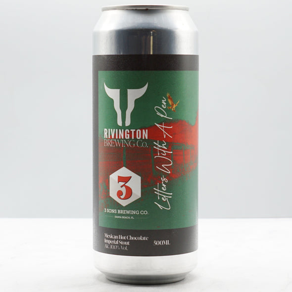 RIVINGTON x 3 SONS - LETTERS WITH A PEN 10%